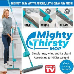 Mighty Thirsty Mop: The Fast, Easy Way to Absorb Any Mess
